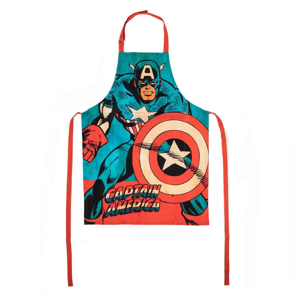 Load image into Gallery viewer, Captain America Classic Comic (Marvel) 3-Piece Apron &amp;amp; Kitchen Textile Set
