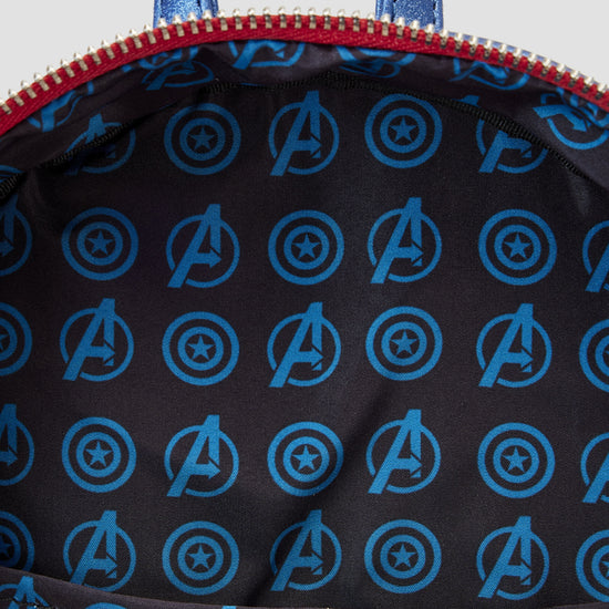 Captain America (Marvel) Metallic Cosplay Mini Backpack by Loungefly