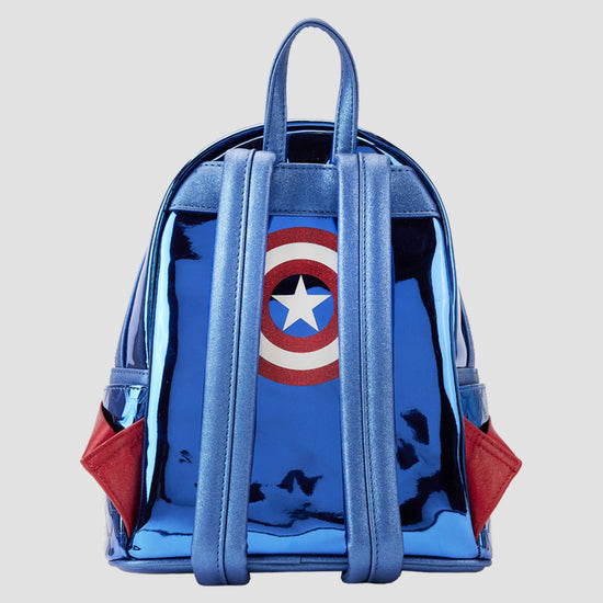 MARVEL NOVEX Original CaptainAmerica Polyester Kids RoundBackpack with  Adjustable Strap 5 L Backpack Blue - Price in India | Flipkart.com