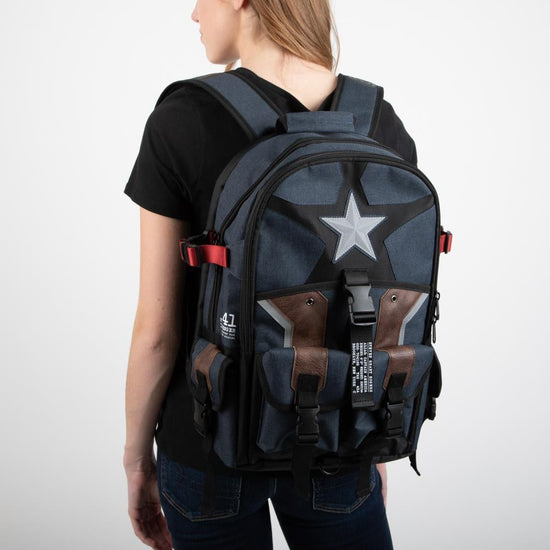 Load image into Gallery viewer, Captain America Laptop Backpack
