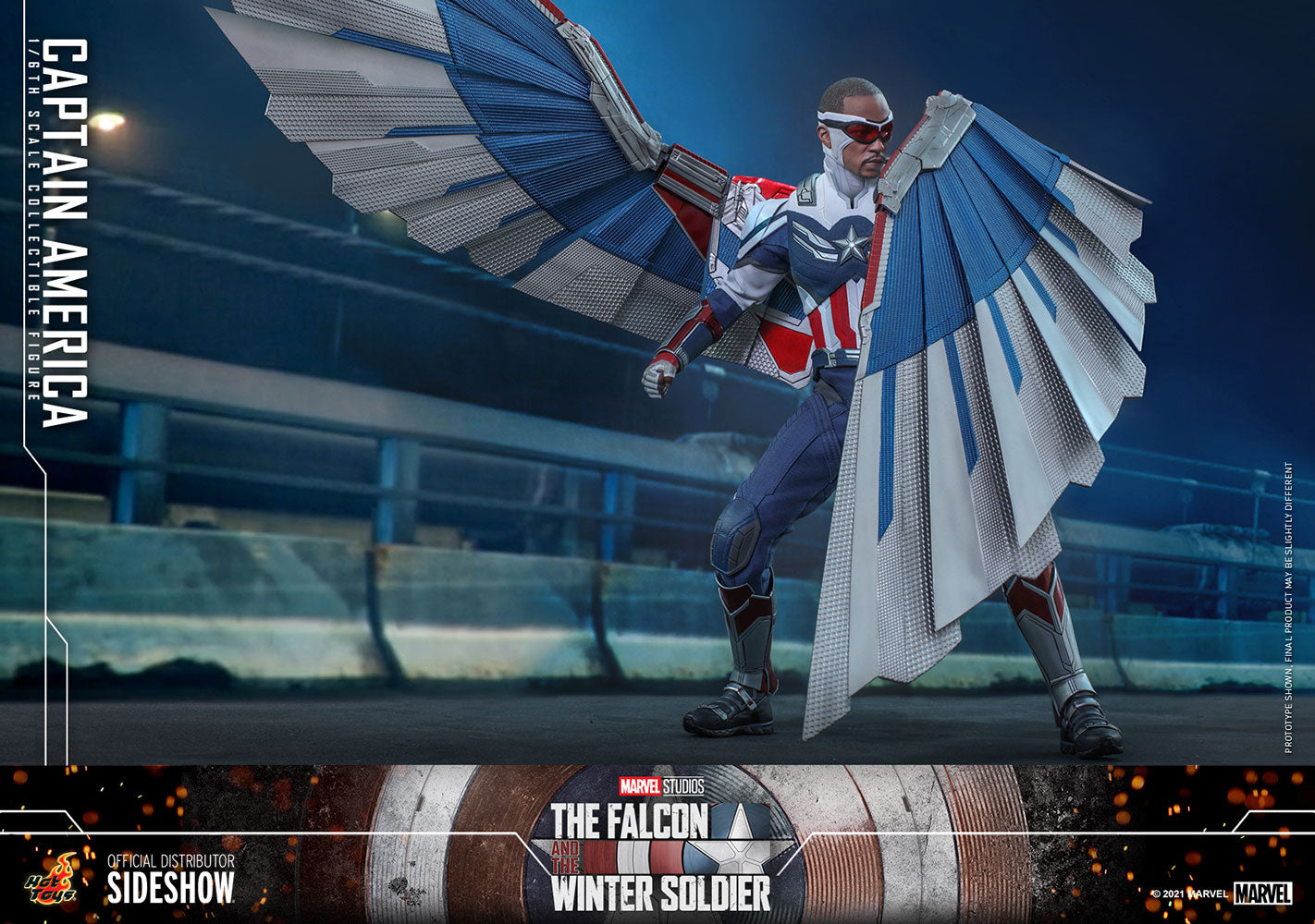 Captain America (Falcon & the Winter Soldier) Marvel 1:6 Figure by Hot Toys
