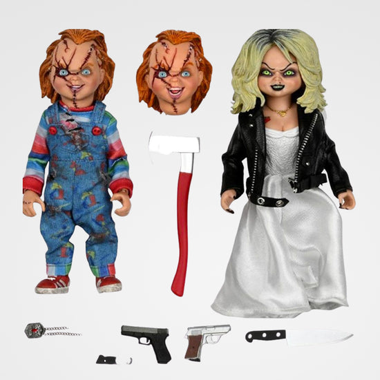 Chucky and Tiffany (Bride of Chucky) 5.5" Clothed Action Figure Set