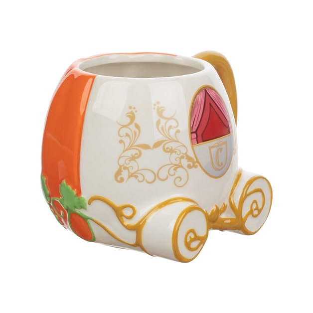 Load image into Gallery viewer, Cinderella Pumpkin Carriage 20oz Sculpted Ceramic Mug
