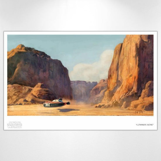 Load image into Gallery viewer, Commute Home (Star Wars: A New Hope) Premium Art Print
