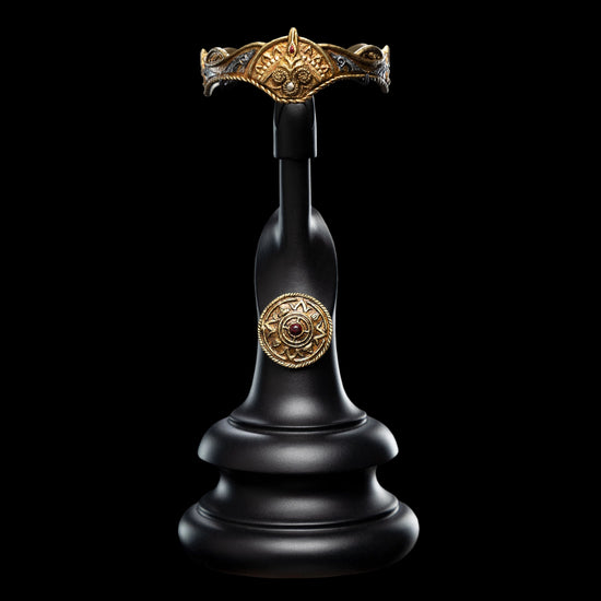 Load image into Gallery viewer, Crown of King Theoden (The Lord of the Rings) 1:4 Scale Helm Replica with Stand
