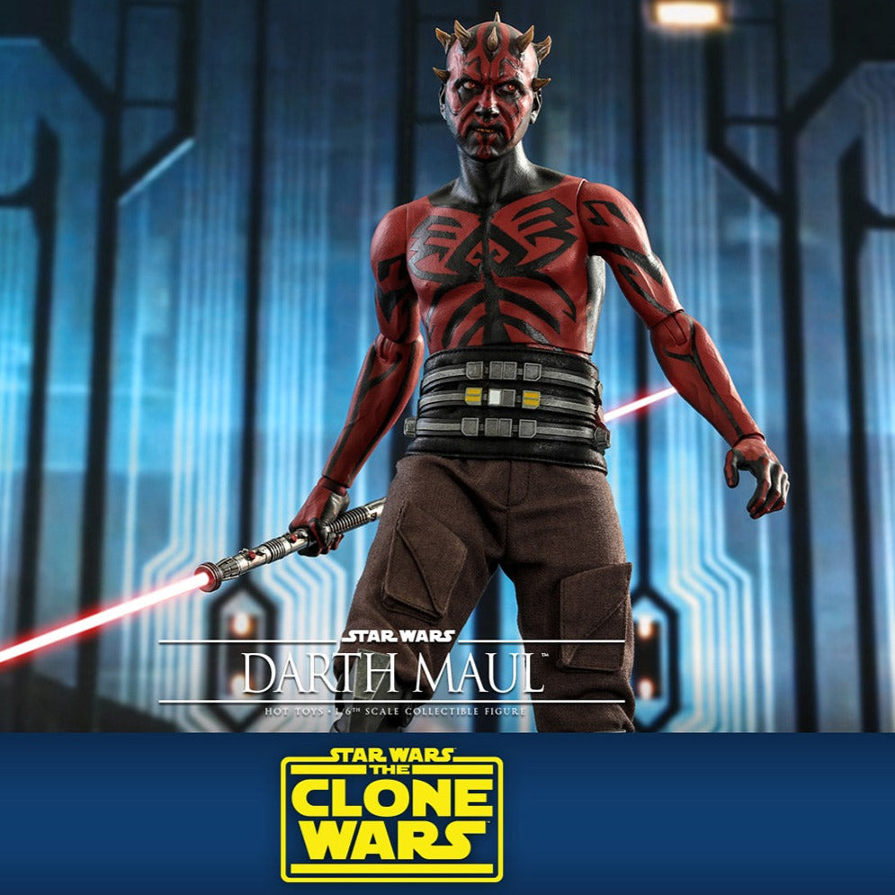 Load image into Gallery viewer, darth-maul-star-wars-the-clone-wars-sixth-scale-figure-by-hot-toys-
