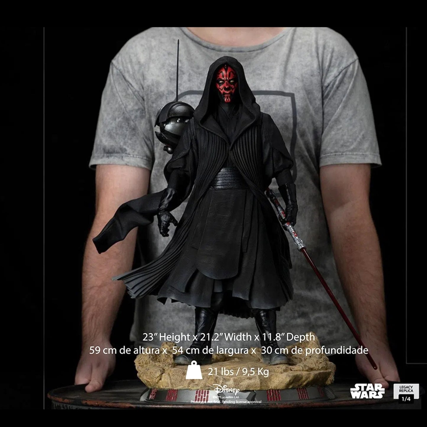 Load image into Gallery viewer, Darth Maul (Star Wars: The Phantom Menace) 1:4 Legacy Statue by Iron Studios

