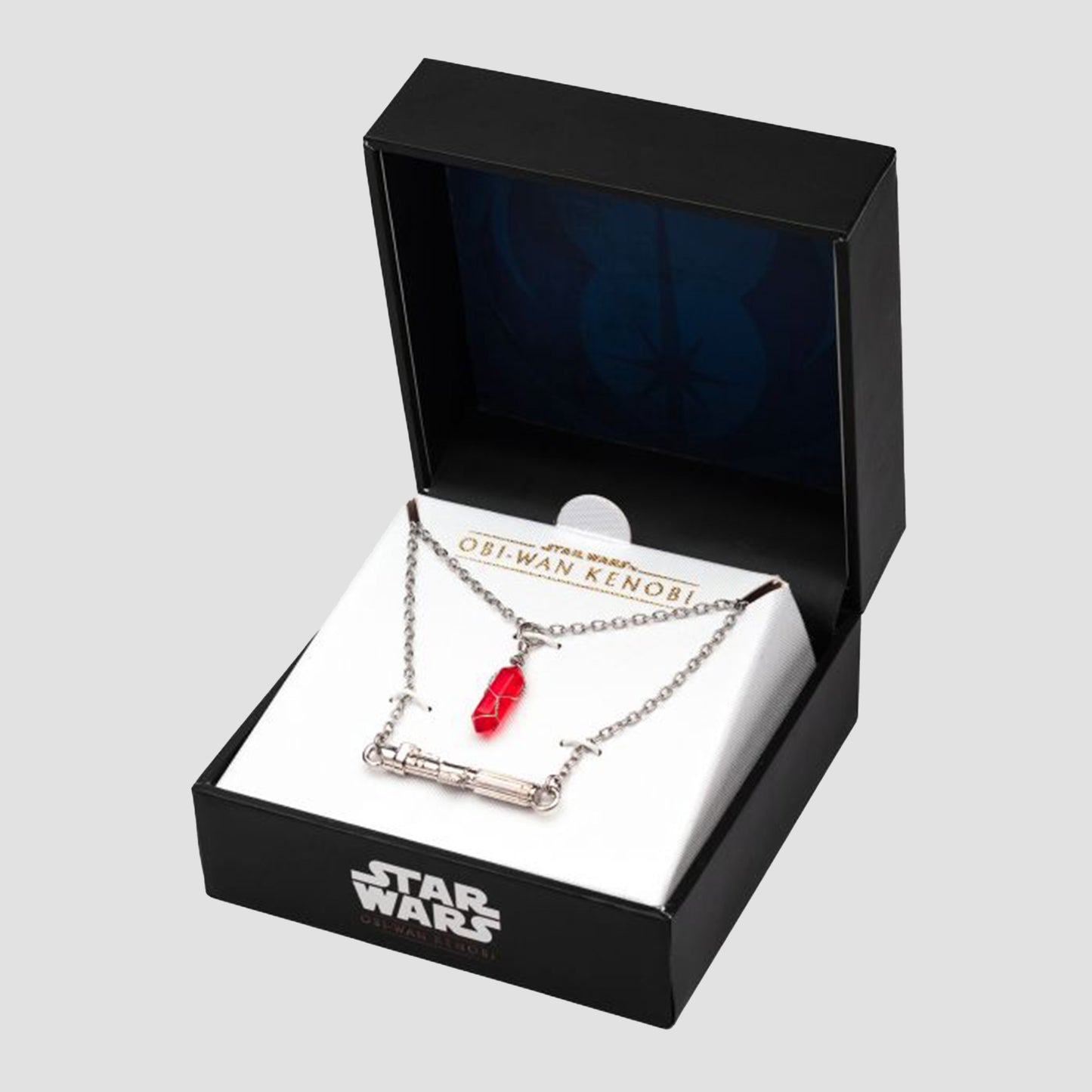 Darth Vader's Lightsaber and Kyber Crystal (Star Wars: Obi-Wan Kenobi) Pendant Necklace