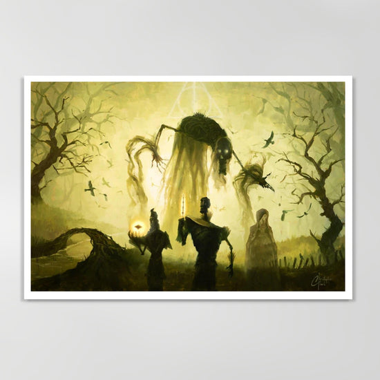 Load image into Gallery viewer, Deathly Hallows (Harry Potter) Premium Art Print
