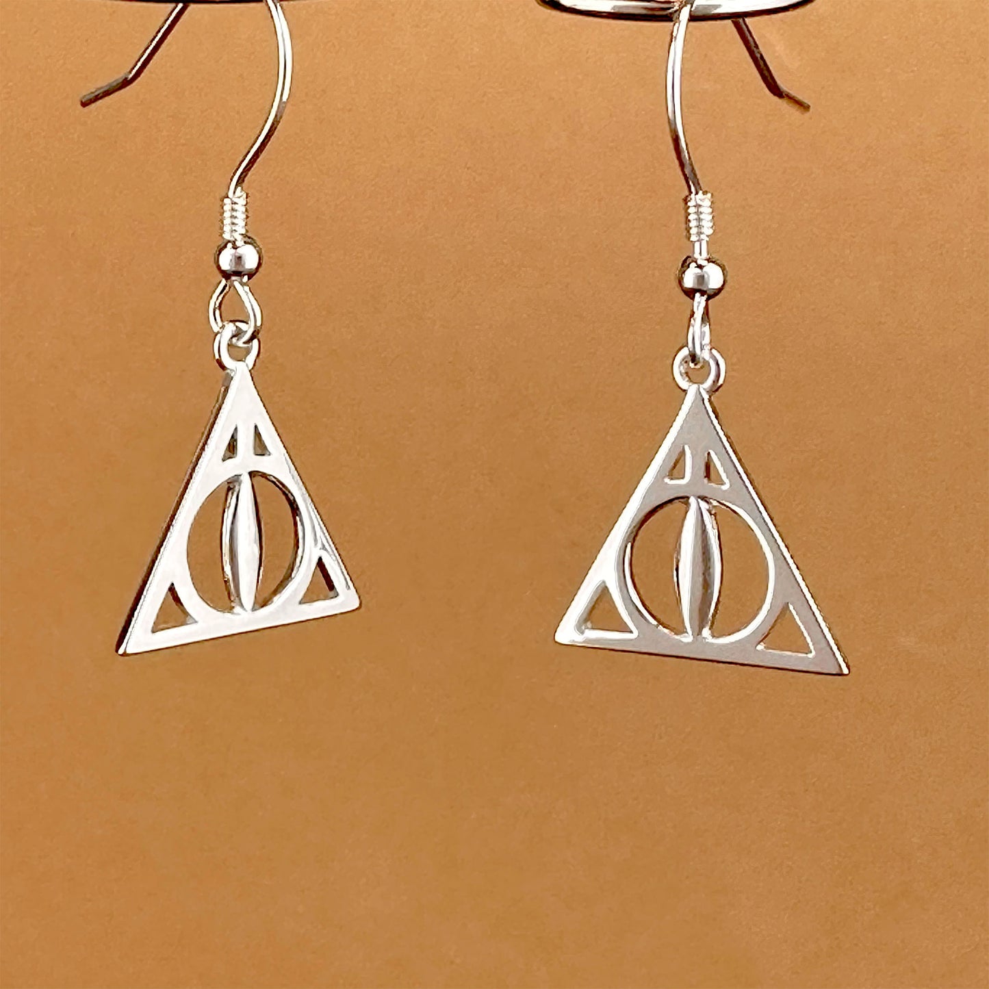 Load image into Gallery viewer, Deathly Hallows (Harry Potter) Sterling Silver Hook Earrings
