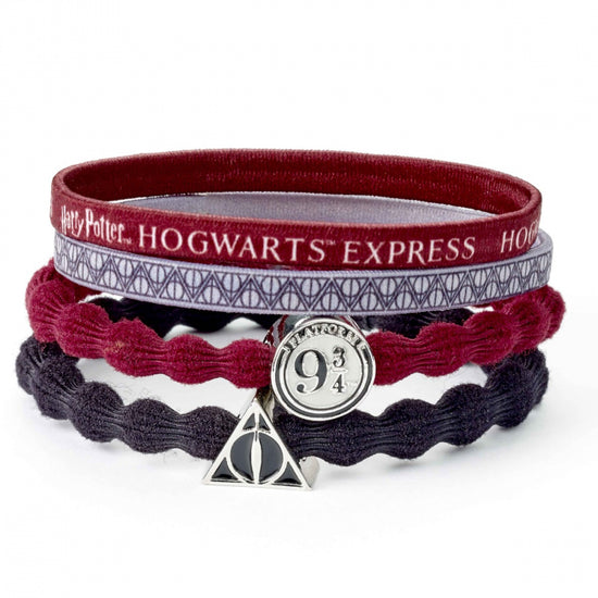 Deathly Hallows & Hogwarts Express Harry Potter Elastic Hair Band Set of 4