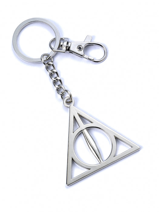 Harry Potter Deathly Hallows Silver Plated Keychain