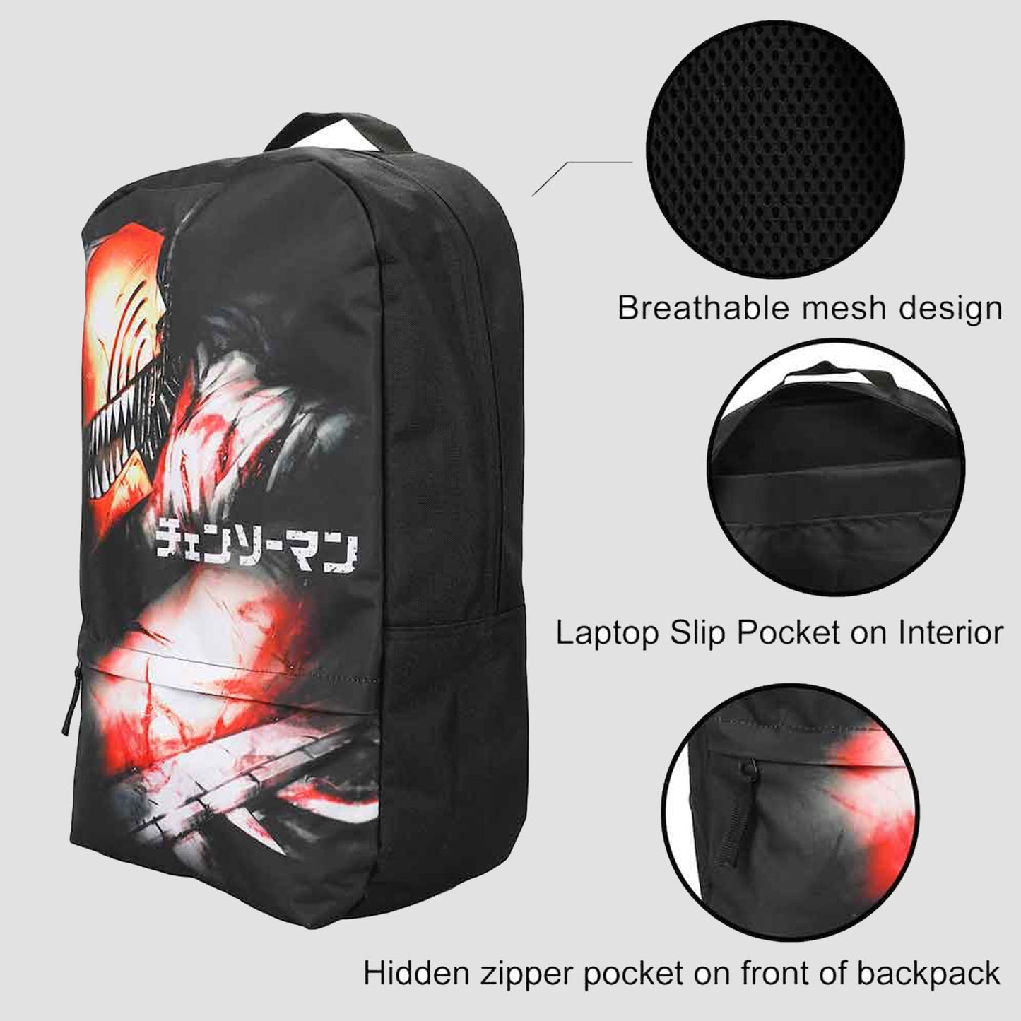 Denji (Chainsaw Man) Sublimated Laptop Backpack