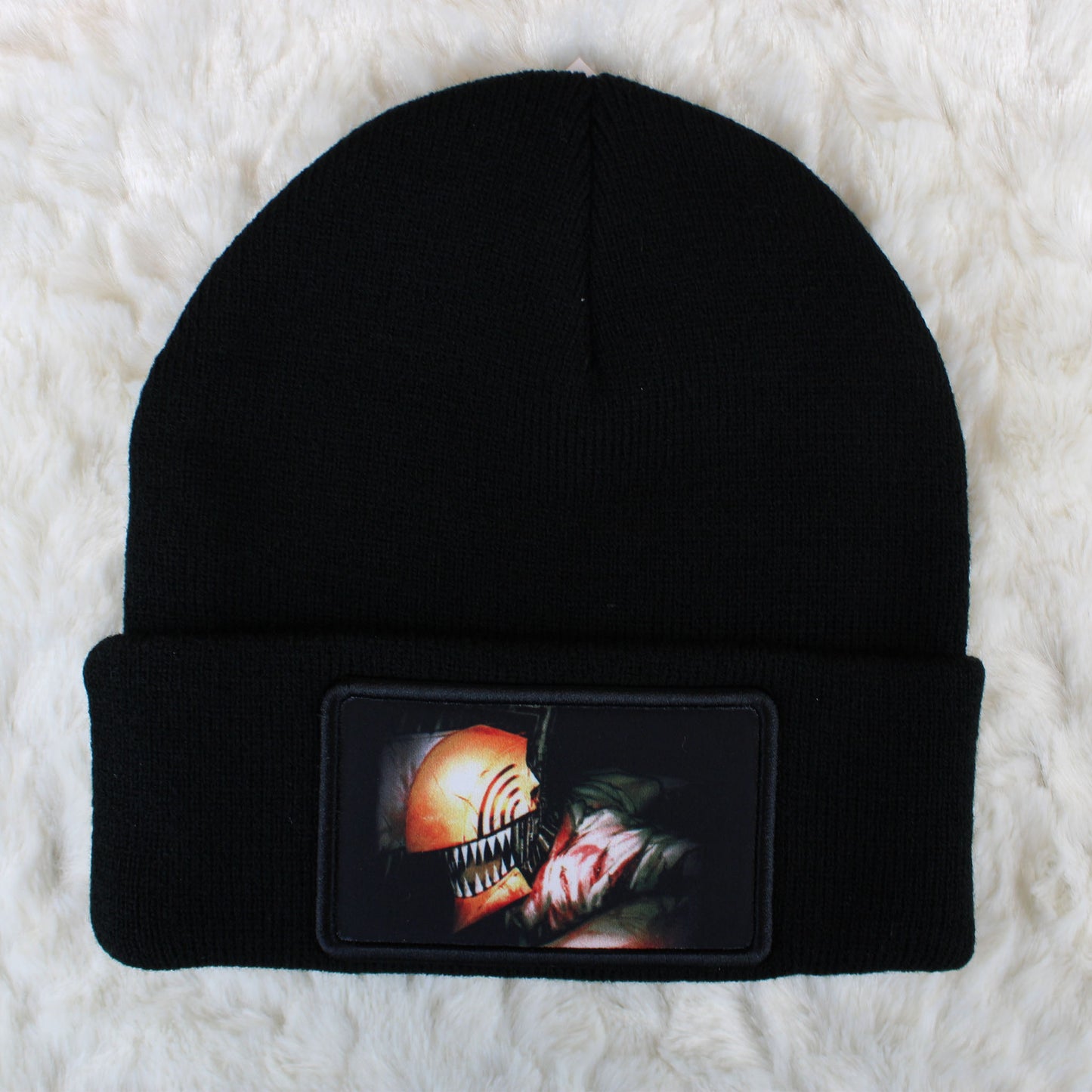 Denji (Chainsaw Man) Sublimated Patch Beanie Hat