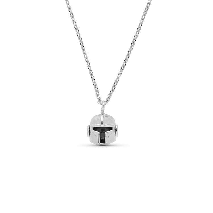 Load image into Gallery viewer, Mandalorian Helmet (Star Wars) Necklace
