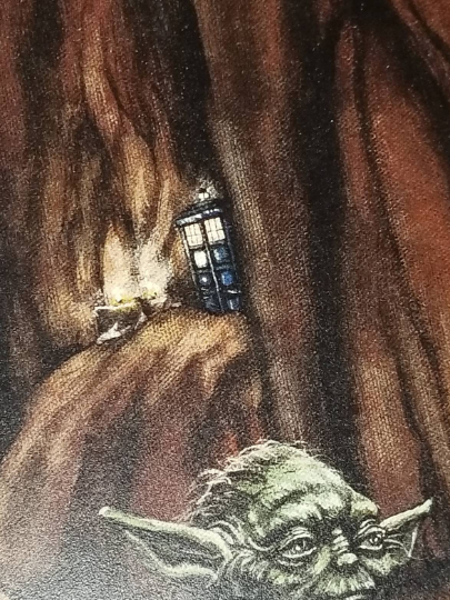 Yoda & Iroh "Tea with a Stranger" (Star Wars x Avatar: The Last Airbender) Parody Art Print