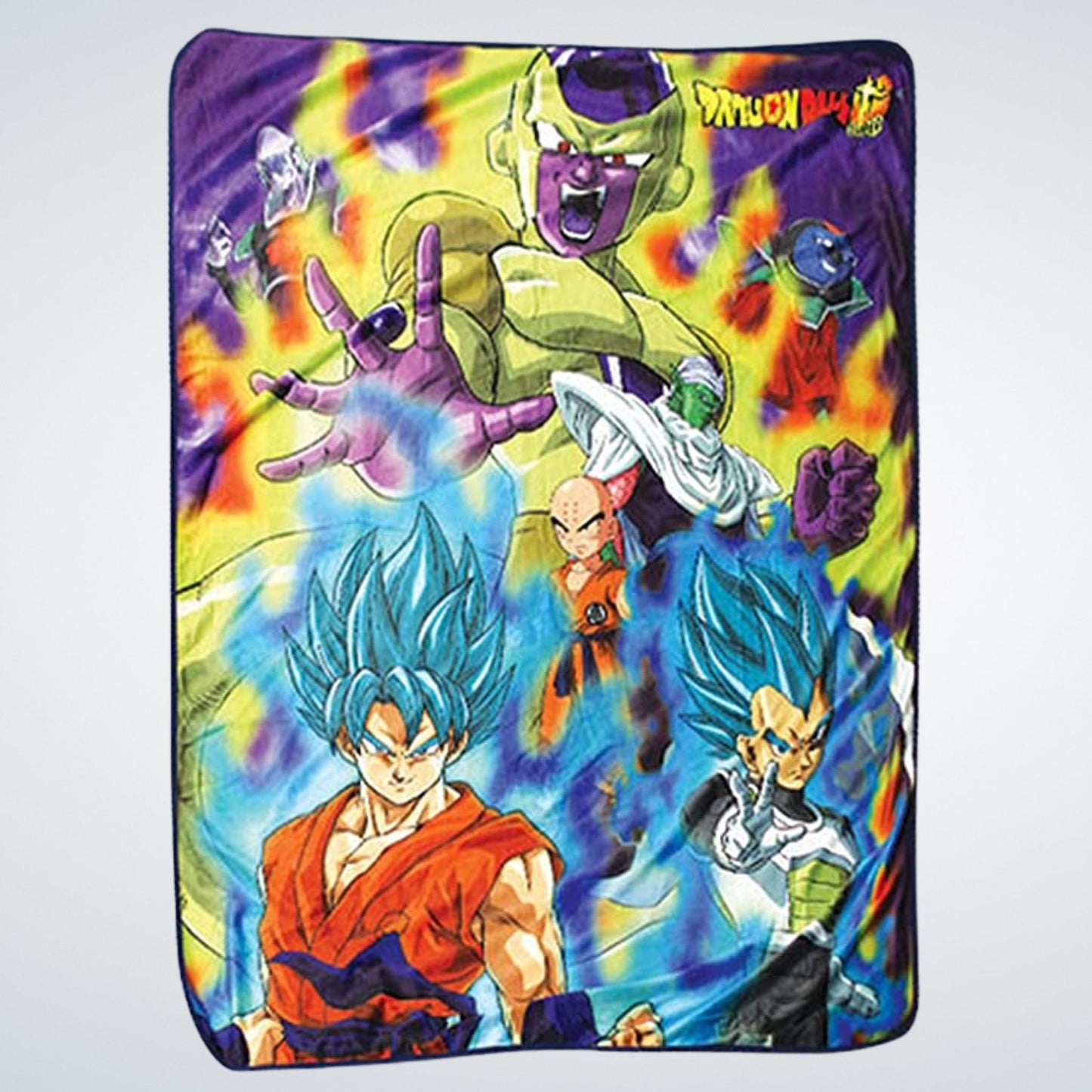 Goku and Vegeta Super Saiyan Blue (Dragon Ball Super) Throw Blanket