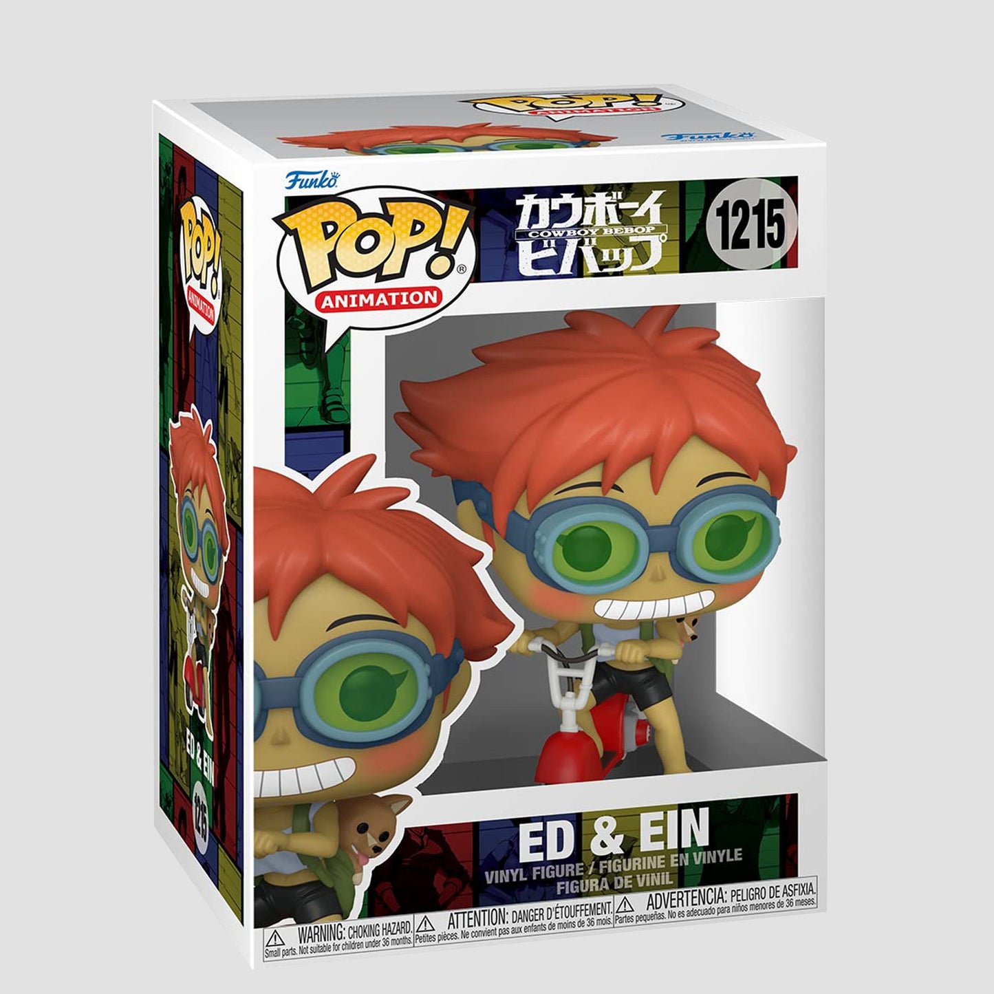 Load image into Gallery viewer, Ed &amp;amp; Ein on Scooter (Cowboy Bebop) Funko Pop!
