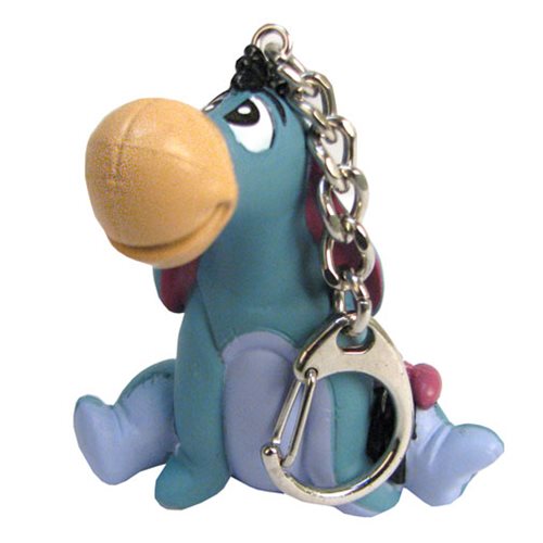 Eeyore (Winnie the Pooh) Disney 3D Sculpted Mini Figure Clip Keychain