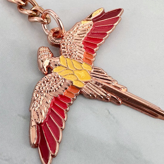 Load image into Gallery viewer, Fawkes the Phoenix Harry Potter Keychain

