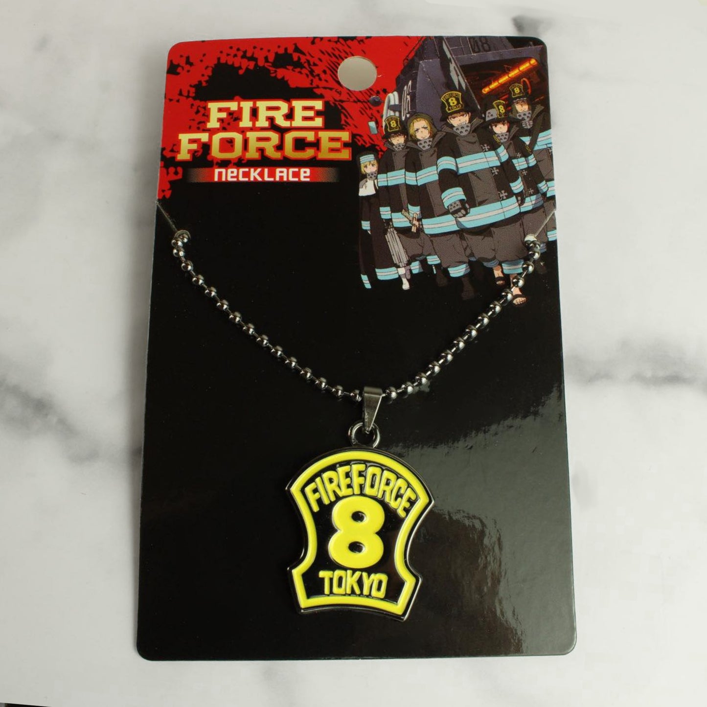 Fire Force Company 8 (Fire Force) Enamel Pendant Necklace