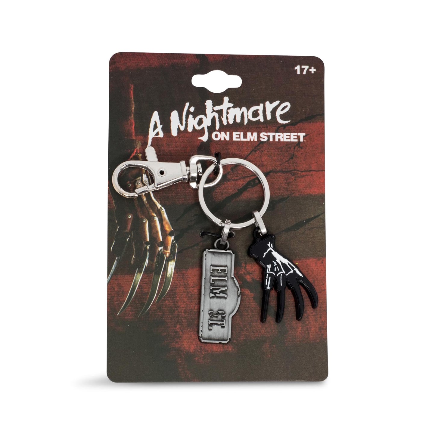 Freddy Krueger Glove & Sign (A Nightmare on Elm Street) Enamel Keychain