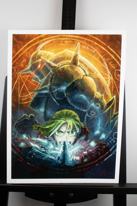 Elric Brothers (Fullmetal Alchemist) Premium Art Print