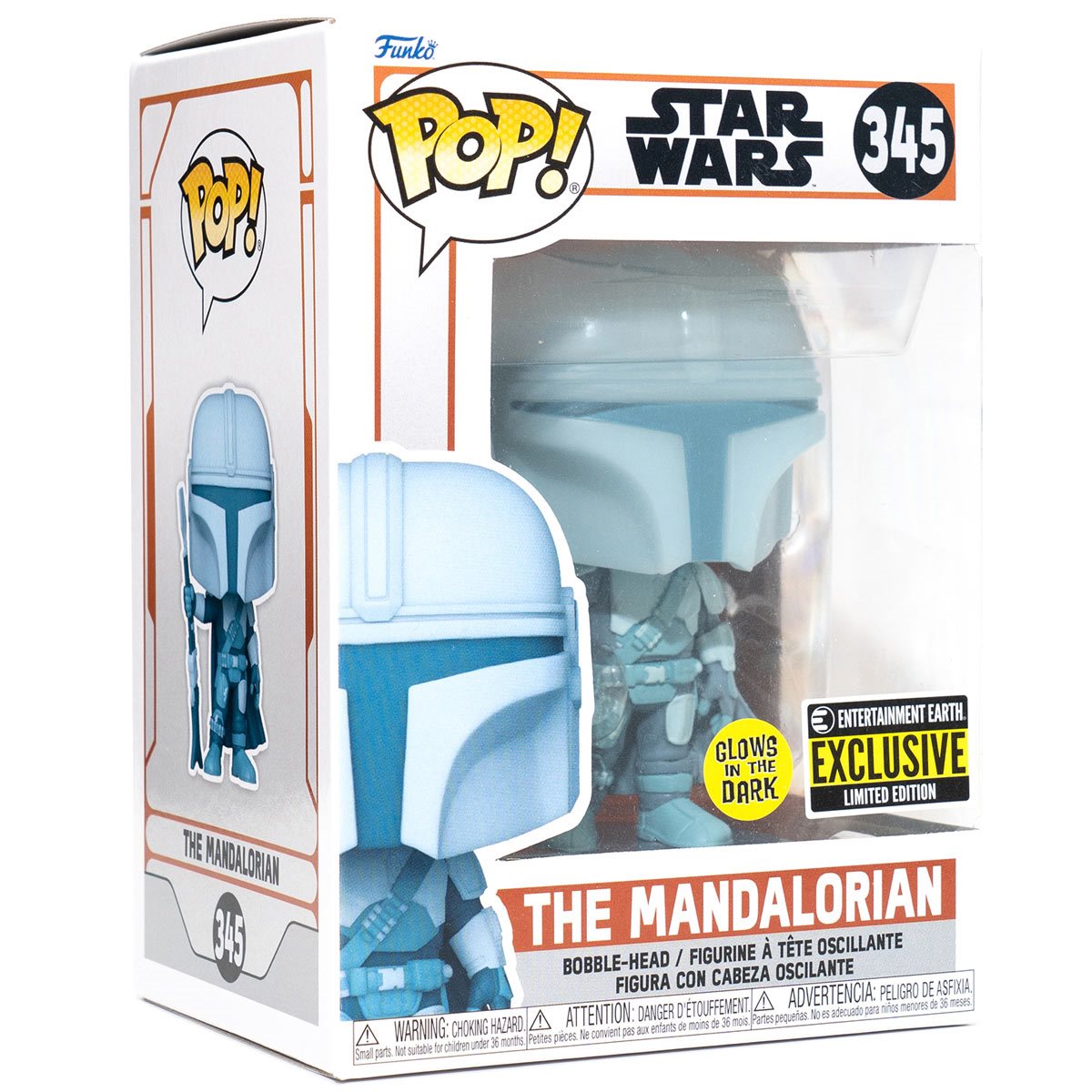 The Mandalorian (Hologram) Star Wars EE Exclusive Glow In The Dark Funko Pop!