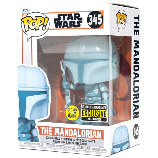 The Mandalorian (Hologram) Star Wars EE Exclusive Glow In The Dark Funko Pop!