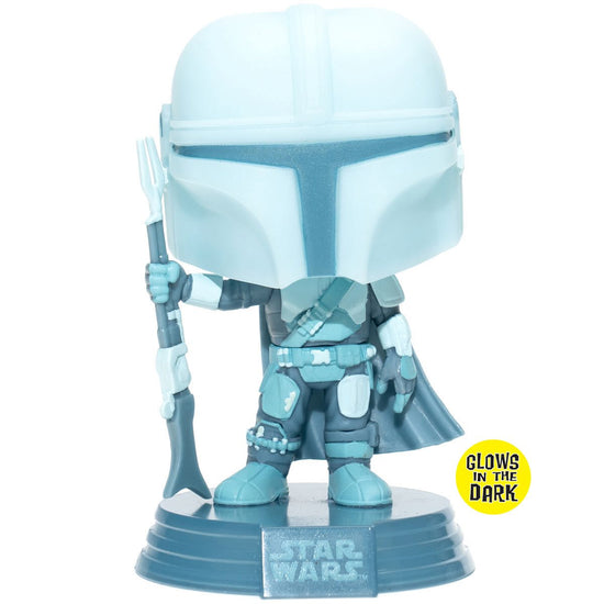 The Mandalorian (Hologram) Star Wars EE Exclusive Glow In The Dark Funko Pop!