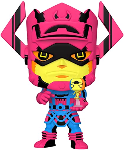 Galactus with Silver Surfer Blacklight Version (Marvel) 10" PX Exclusive Jumbo Funko Pop!