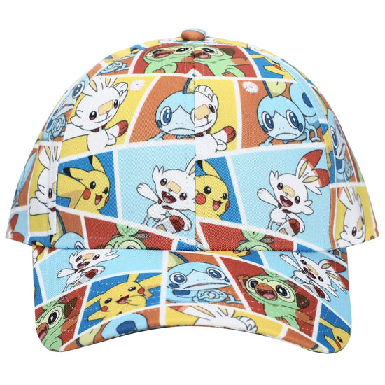 Galar Region Starters (Pokemon Sword and Shield) Colorblock Snapback Hat