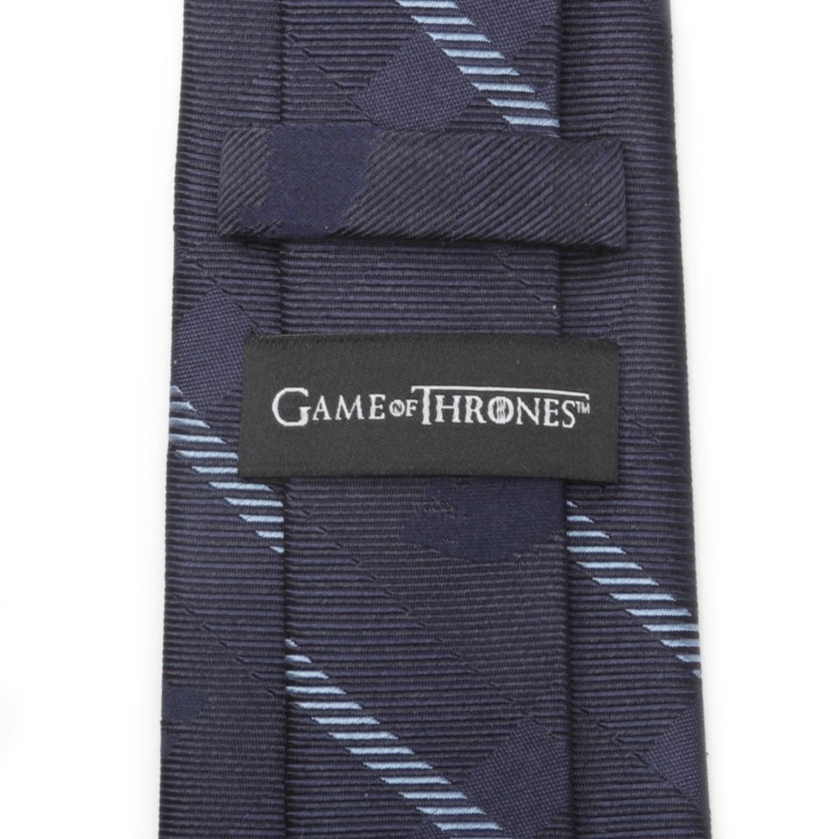 Game of Thrones Direwolf Blue Plaid Fine Neck Tie