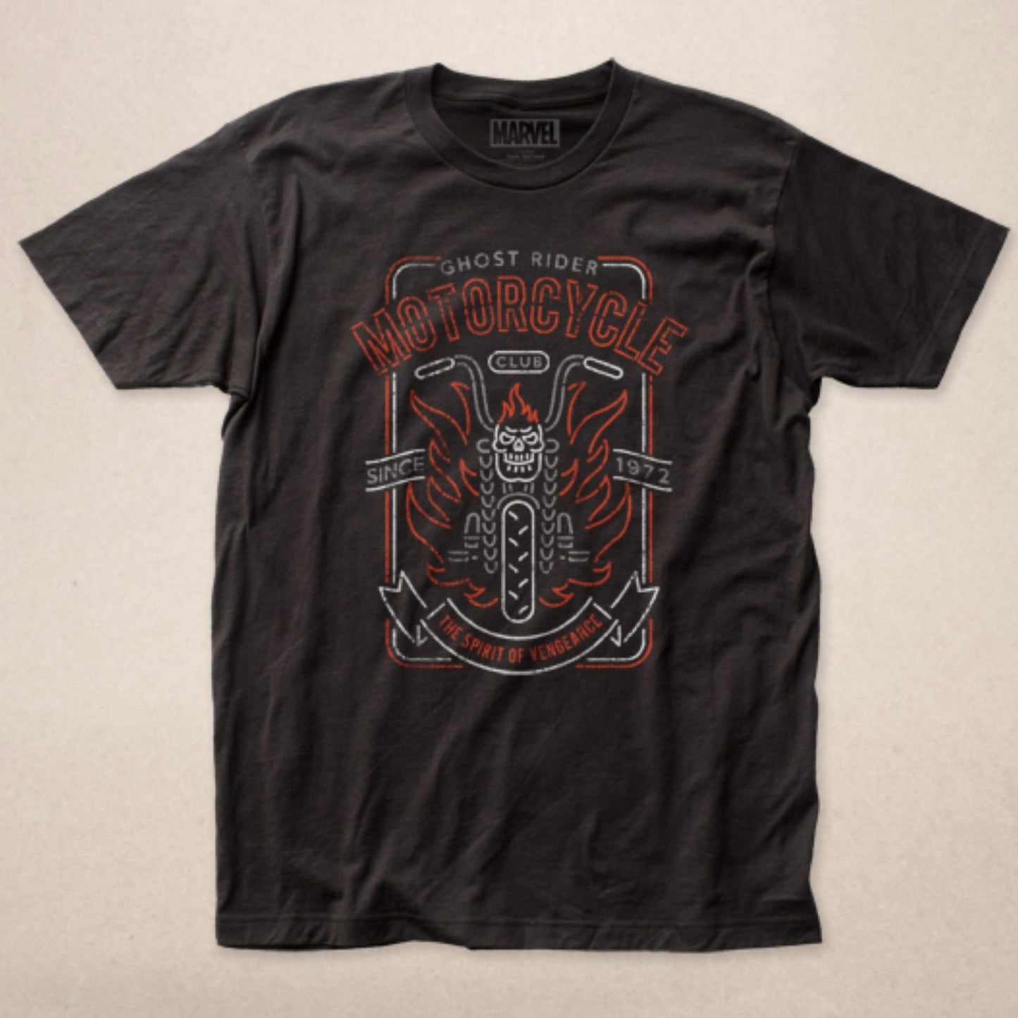 Load image into Gallery viewer, Ghost Rider Motorcycle Club &amp;quot;Spirit of Vengeance&amp;quot; (Marvel) Black Shirt
