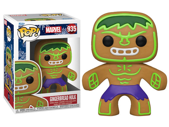 Load image into Gallery viewer, Gingerbread Hulk Marvel Holiday Funko Pop!
