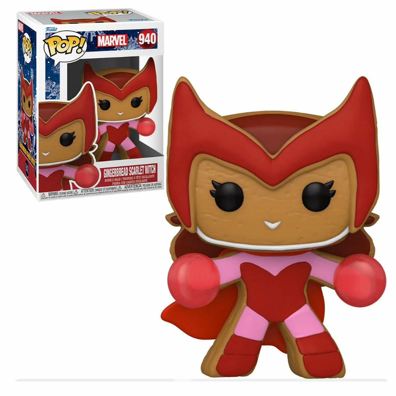 Load image into Gallery viewer, Gingerbread Scarlet Witch Marvel Holiday Funko Pop!
