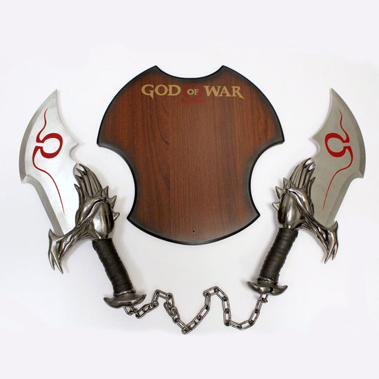 God of War Kratos "Blades of Chaos" Stainless Steel Double Blades Replica Set