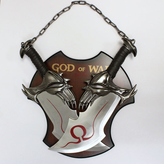 God of War Kratos "Blades of Chaos" Stainless Steel Double Blades Replica Set