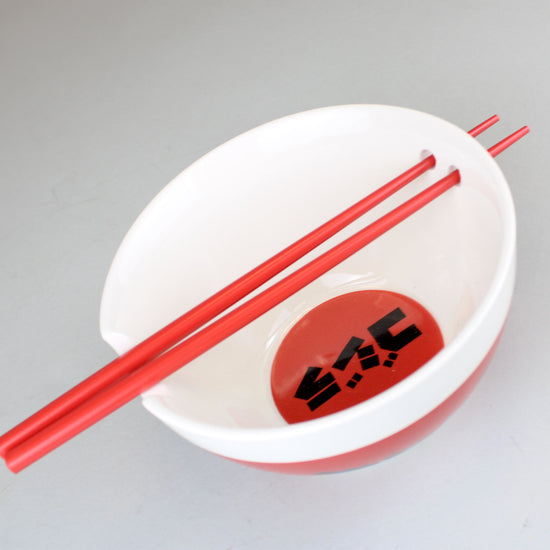 Godzilla 6" Ceramic Ramen Bowl with Chopsticks