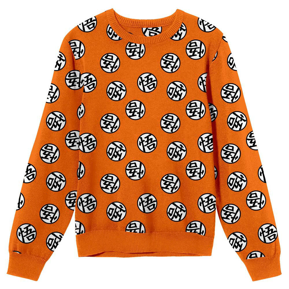 Load image into Gallery viewer, Goku Symbol (Dragon Ball Z) AOP Unisex Knit Sweater
