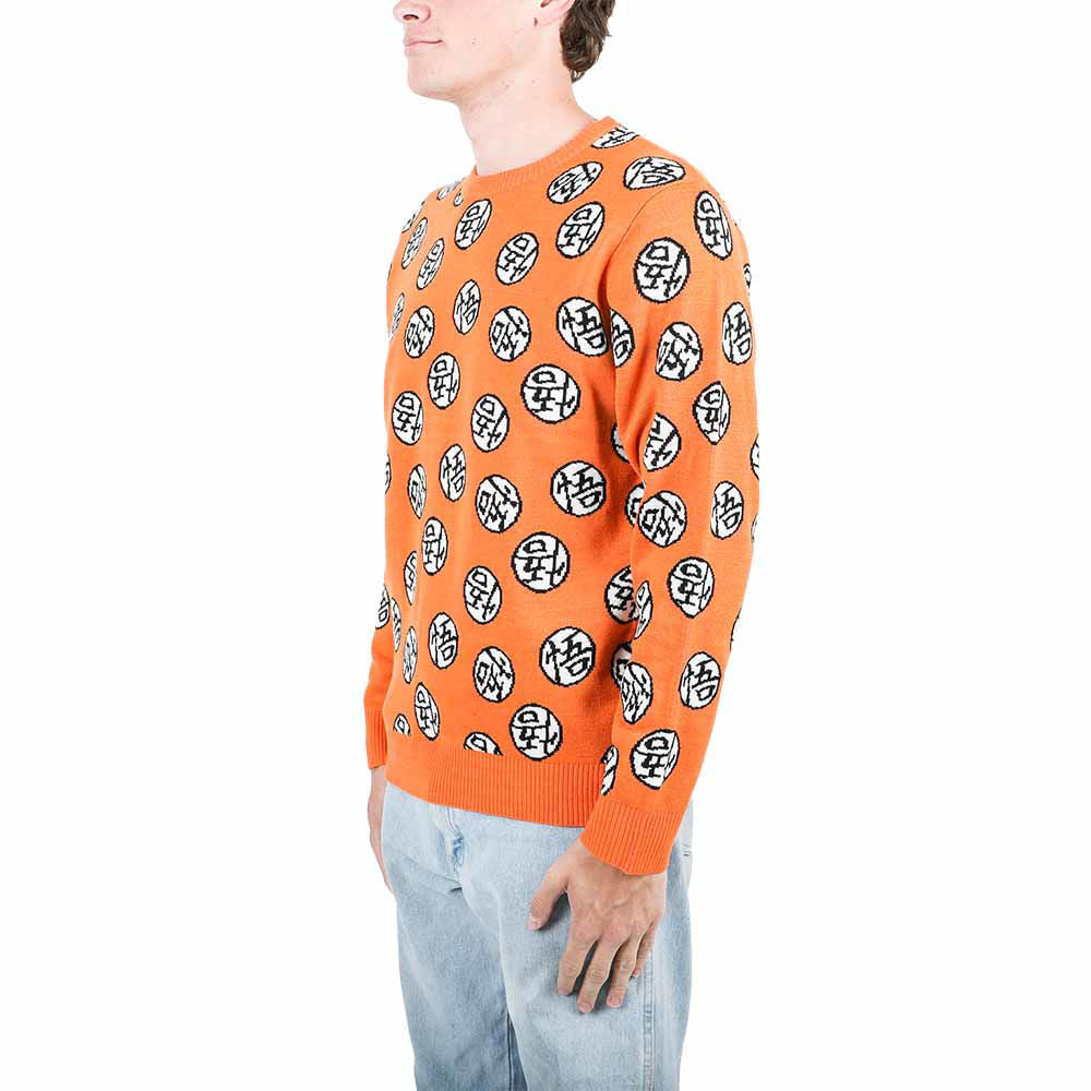 Load image into Gallery viewer, Goku Symbol (Dragon Ball Z) AOP Unisex Knit Sweater

