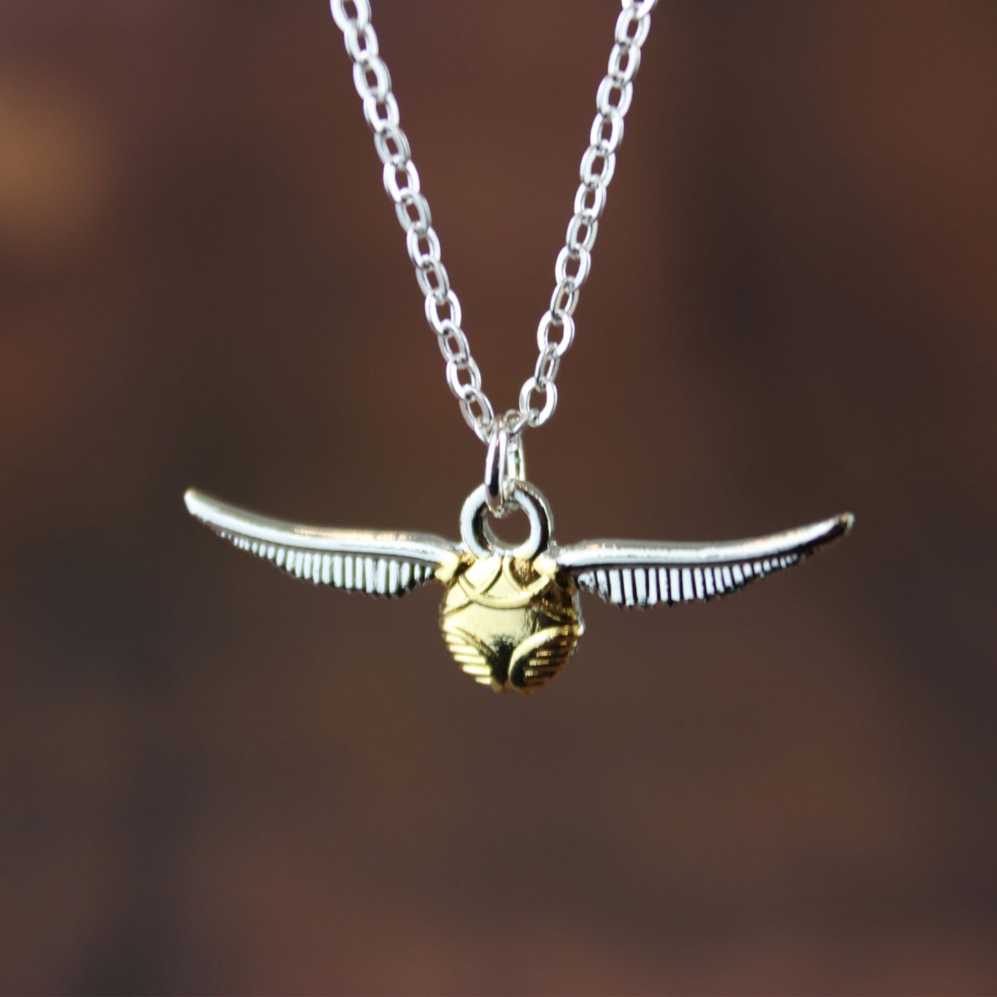 Golden Snitch Harry Potter Necklace (Link Chain)