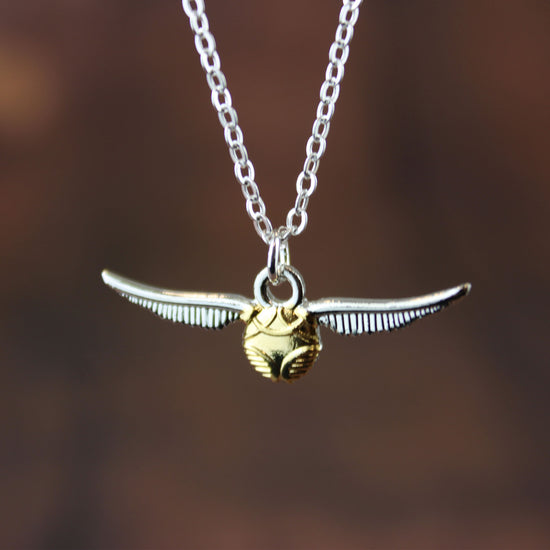 Load image into Gallery viewer, Golden Snitch Harry Potter Necklace (Link Chain)
