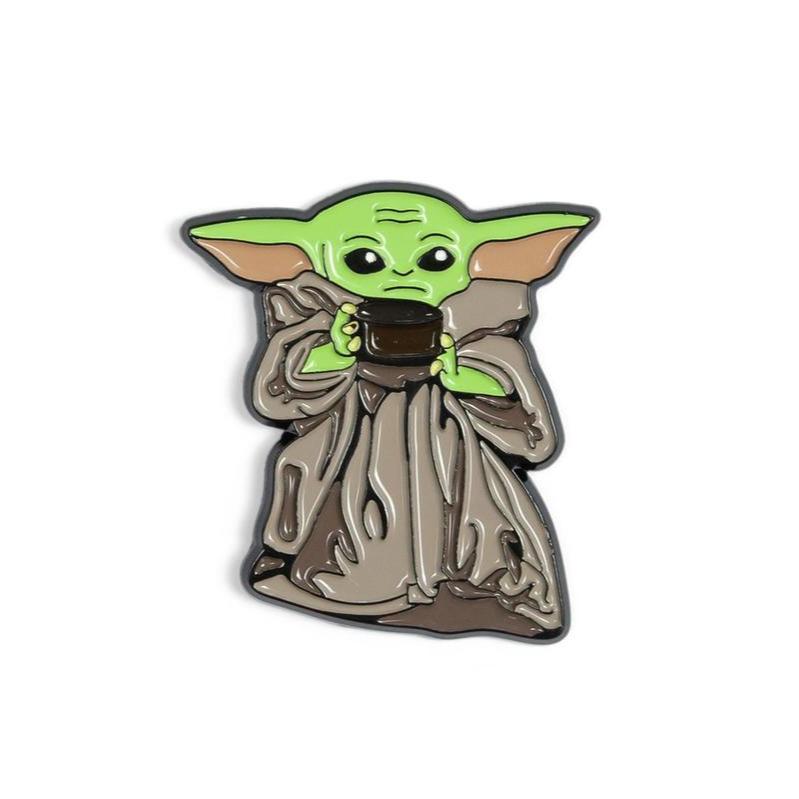 Grogu with Cup of Soup - Star Wars: The Mandalorian Enamel Pin