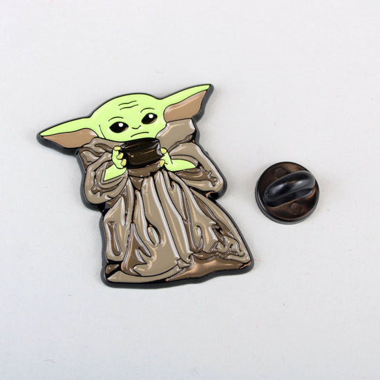 Grogu with Cup of Soup - Star Wars: The Mandalorian Enamel Pin