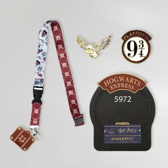 Load image into Gallery viewer, Hogwarts Express (Harry Potter) Lanyard With 2 Enamel Pins Gift Set
