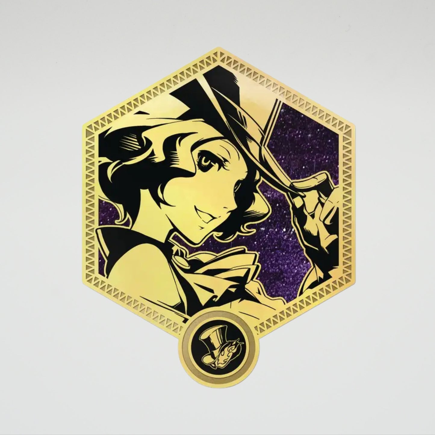 Load image into Gallery viewer, Haru Okumura / Noir (Persona 5 Royal) Golden Series Pin
