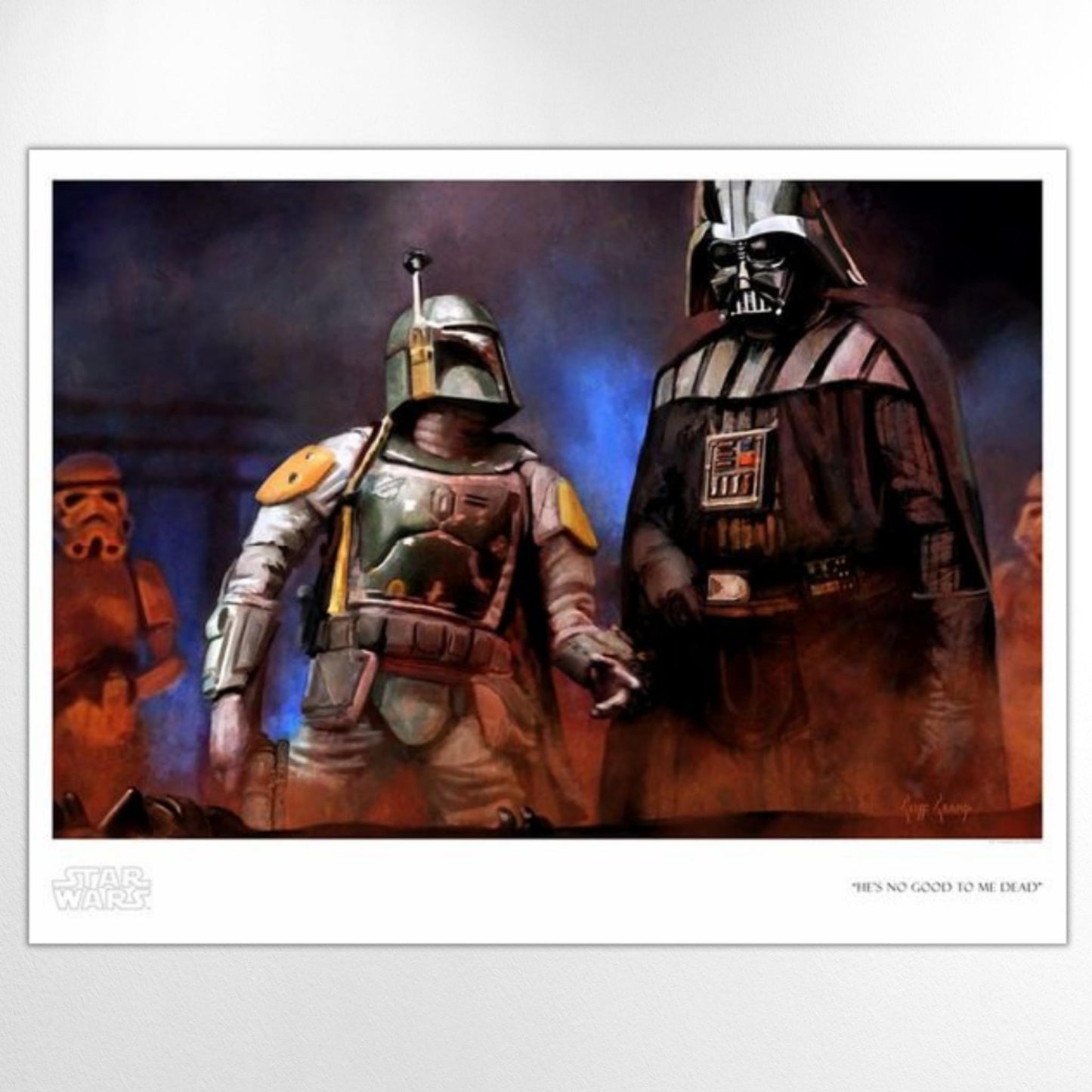 Load image into Gallery viewer, He&amp;#39;s No Good to Me Dead (Star Wars: The Empire Strikes Back) Premium Art Print
