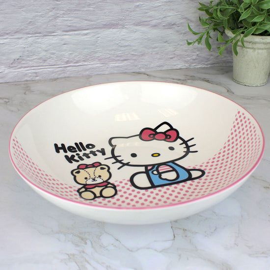 Hello Kitty and Plush (Sanrio) 9 inch Ceramic Bowl