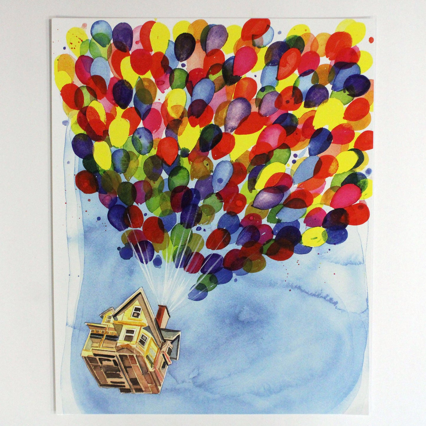 House with Balloons (Up) Disney Pixar Watercolor Art Print – Collector's  Outpost